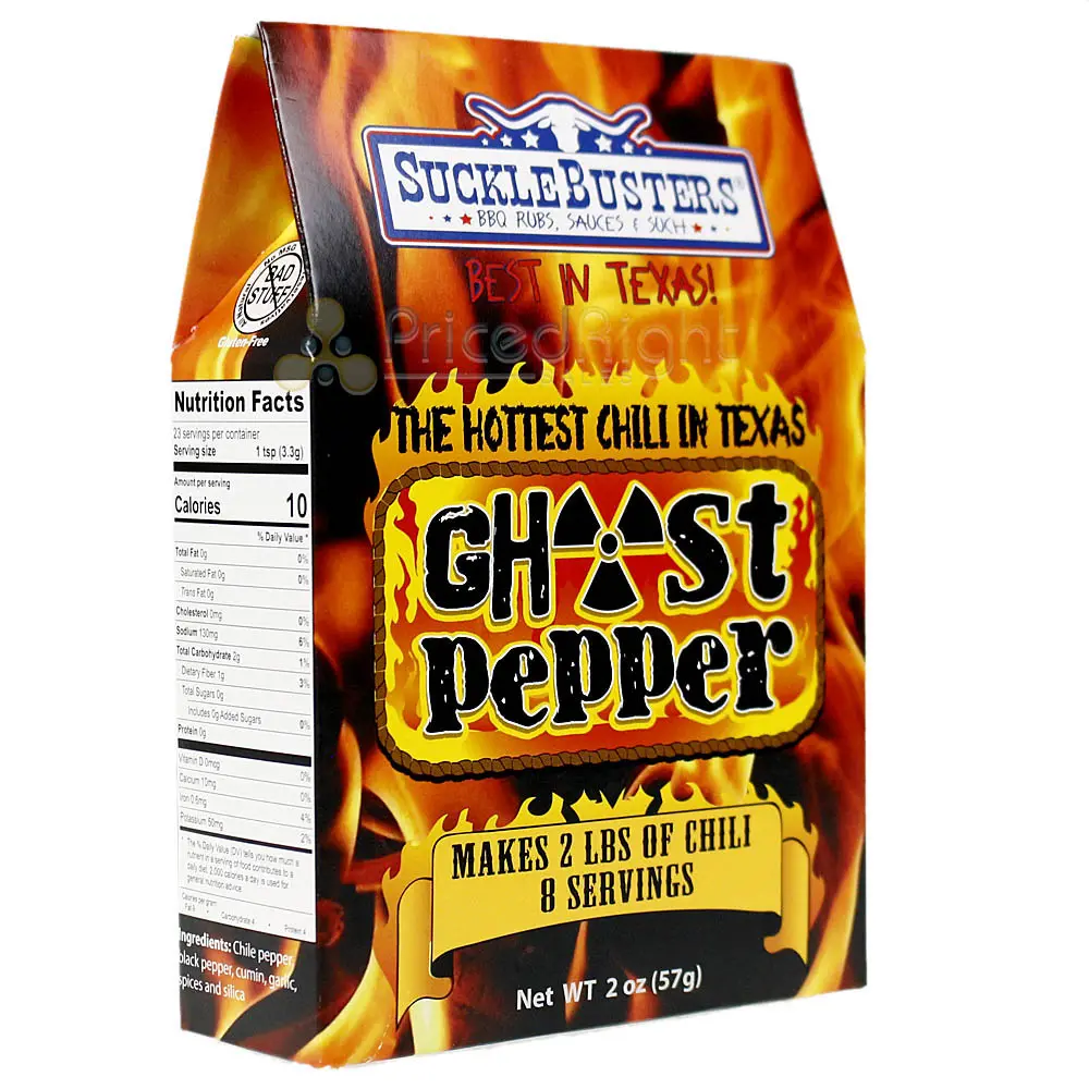 Sucklebusters Ghost Pepper Chili Kit 2 Oz Hottest In Texas Seasoning Sbcs/022 1