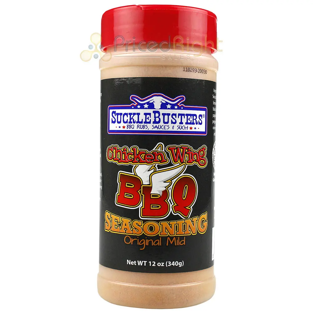 Sucklebusters Chicken Wing Bbq Seasoning 12 Oz. Original Mild Savory Flavor 1