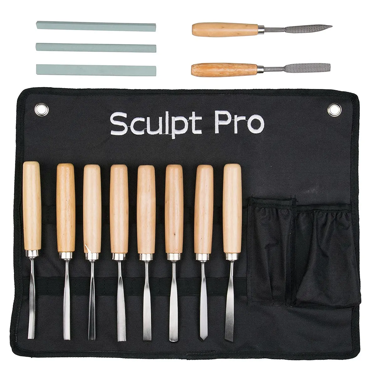 Wood Carving Set Hand Chisel Set 12 Piece Professional Woodworking Gouges Kit 1