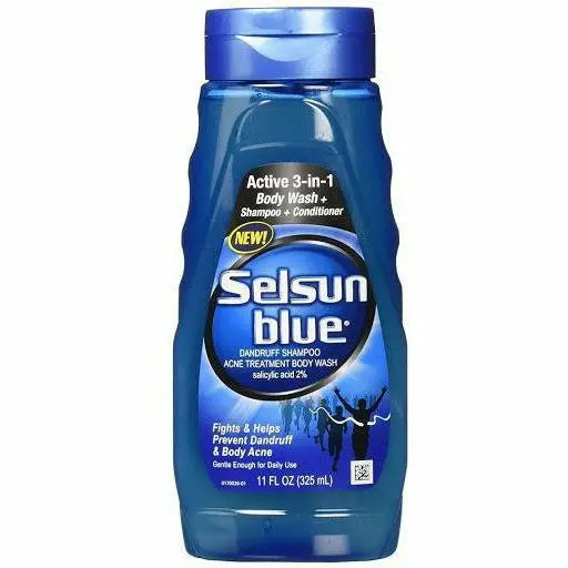 Selsun Blue: Active  3-In-1 Dandruff Shampoo + Body Wash + Conditioner  11Oz 1