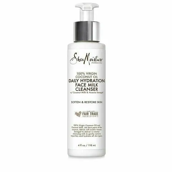 Shea Moisture:  Virgin Coconut Oil Daily Hydration Face Milk Cleanser 4Oz 1