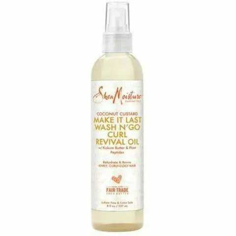 Shea Moisture: Coconut Custard Make It Last Wash N' Go Curl Revival Oil 8Oz 1