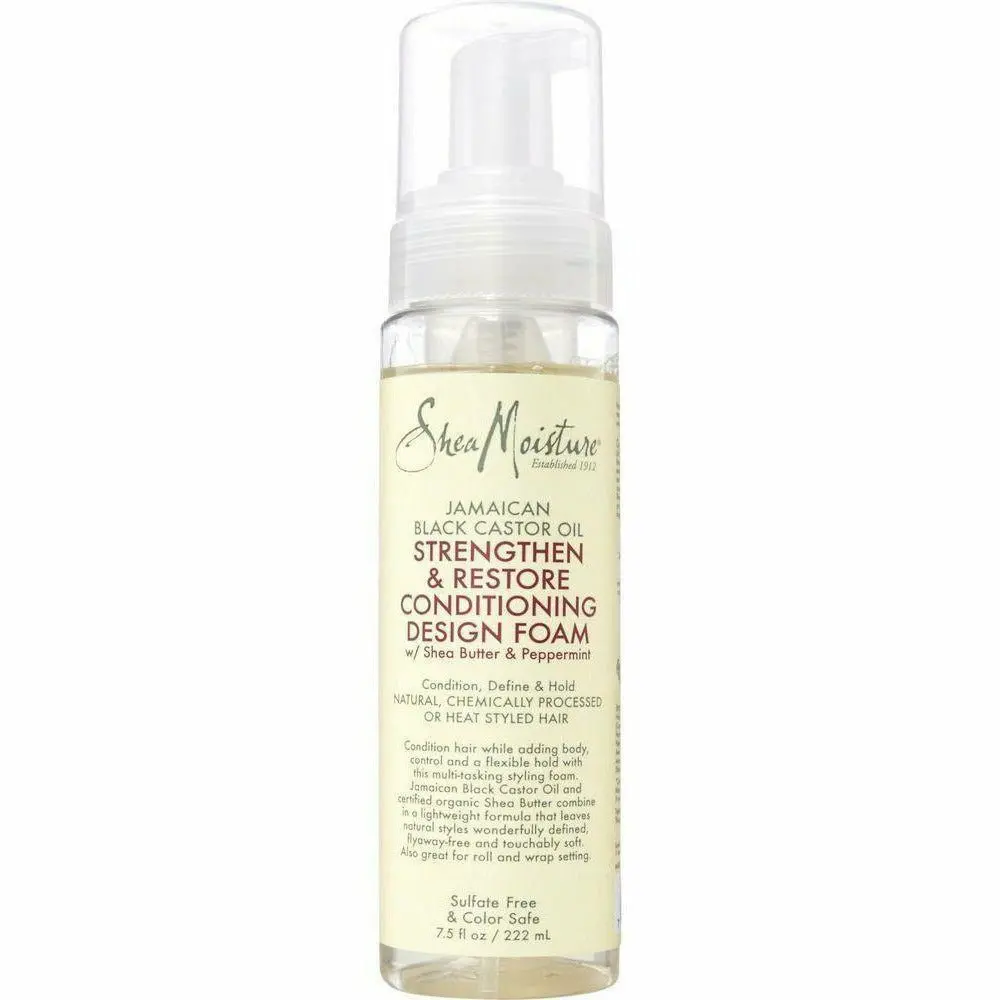 Shea Moisture: Jamaican Black Castor Oil Strengthen & Restore Conditioning Design Foam 7.5Oz 1