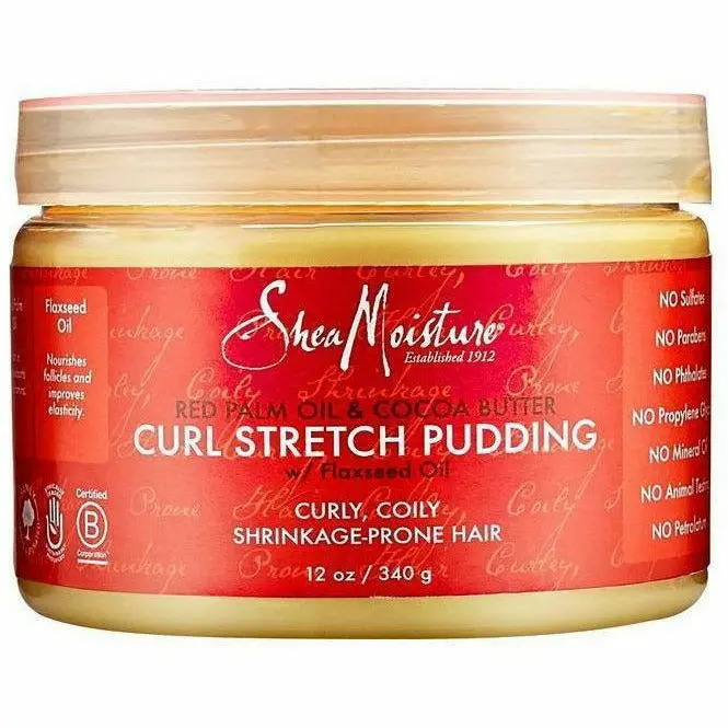 Shea Moisture: Red Palm Oil & Cocoa Butter Curl Stretch Pudding 12Oz 1