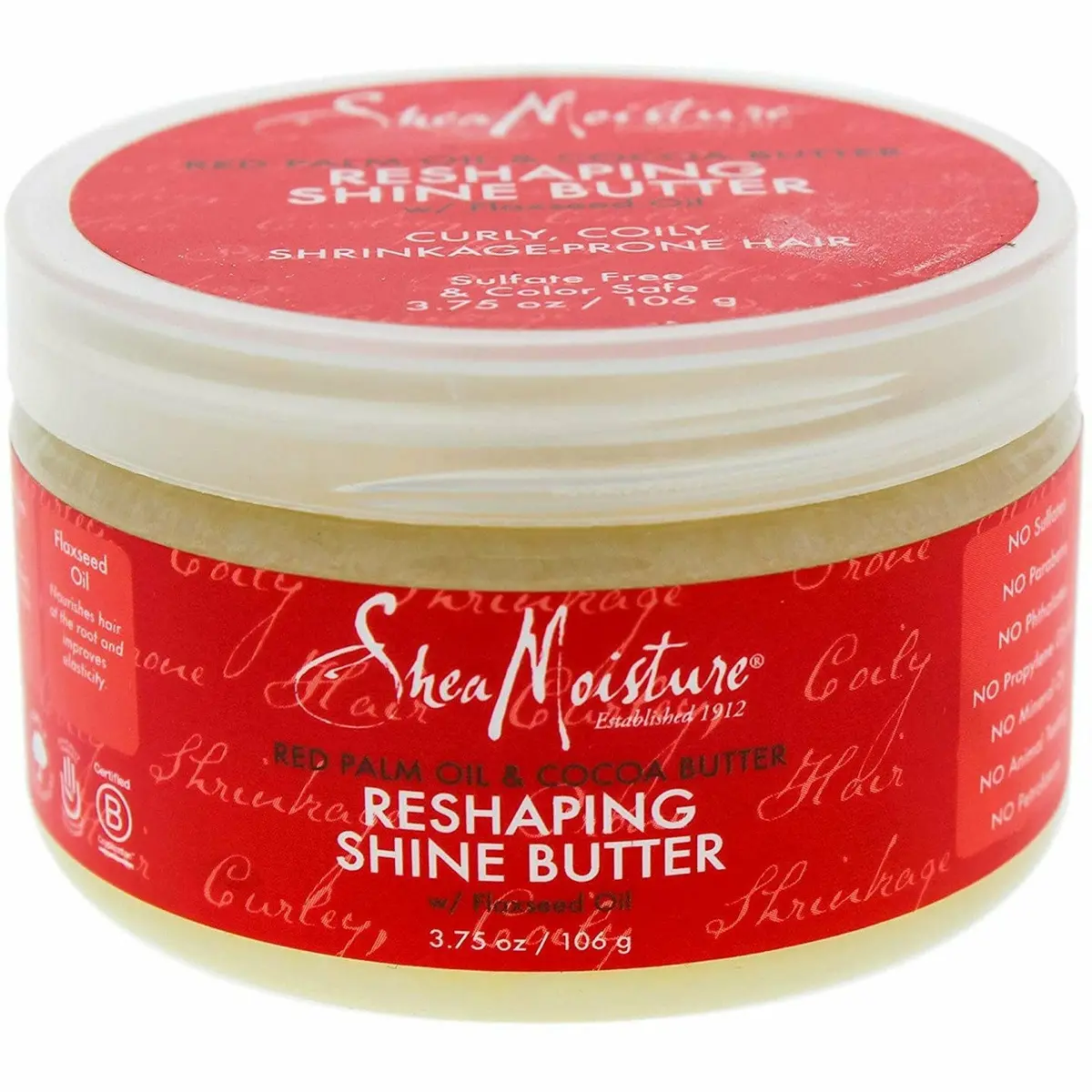 Shea Moisture: Red Palm Oil & Cocoa Butter Replenishing Shine Butter 3.75Oz 1