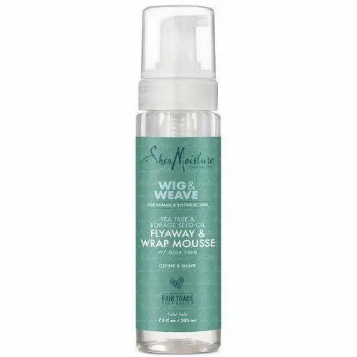 Shea Moisture: Wig & Weave Tea Tree & Borage Seed Oil Flyaway & Wrap Mousse W/ Aloe Vera 1