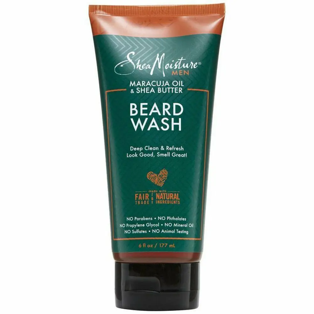 Shea Moisture: Maracujua & Shea Oils Beard Wash 6Oz 1