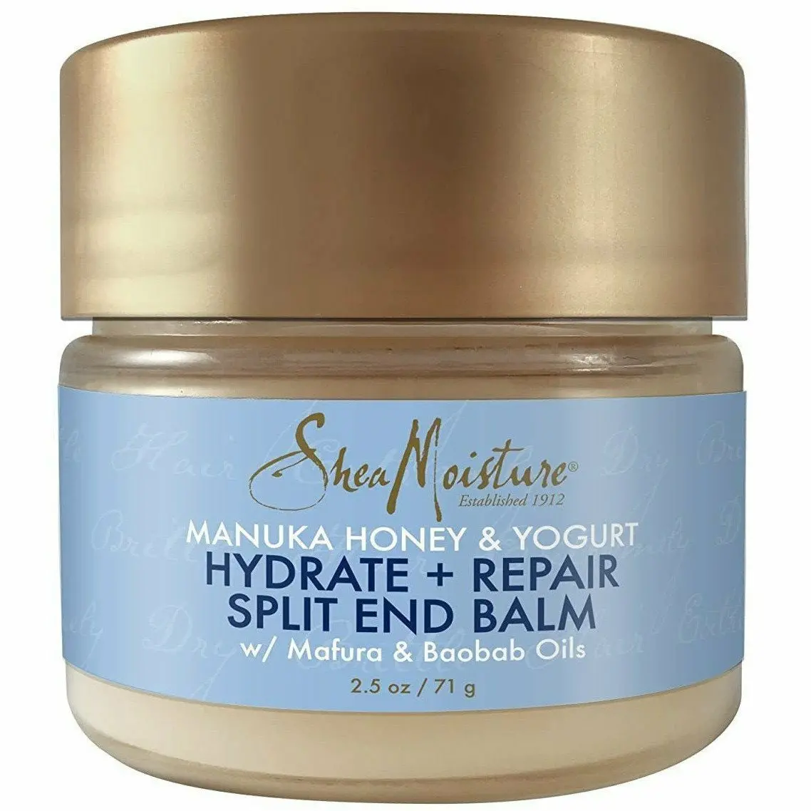 Shea Moisture: Manuka Honey & Yogurt Hydrate + Repair Split End Balm 2.5Oz 1