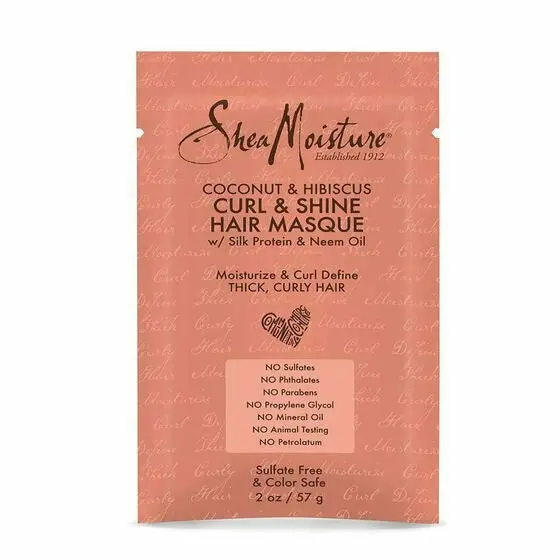 Sheamoisture: Coconut & Hibiscus Curl & Shine Hair Masque 2.0Oz 1