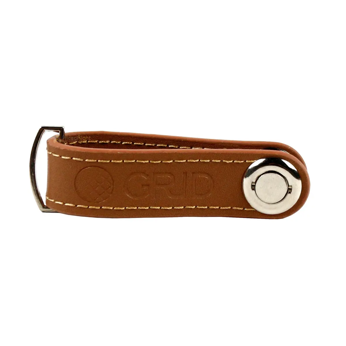 Grid Wallet Smrtkey Brown Key Ring Made With A High Quality Full Grain Leather 1