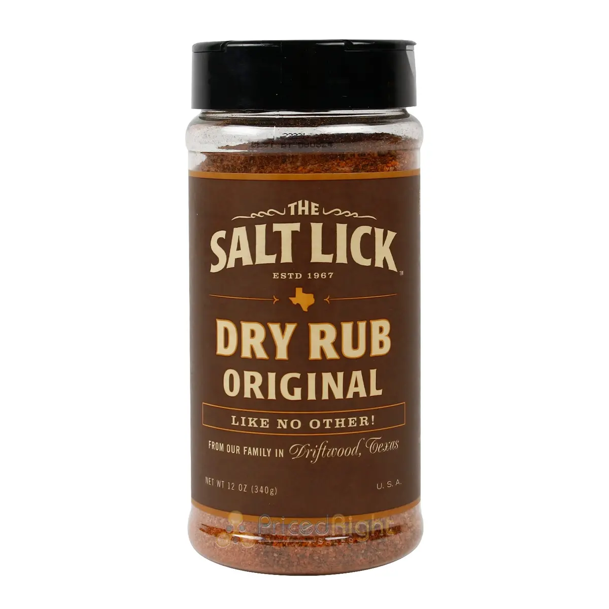 Salt Lick Bbq Original Dry Rub For Meat And Grilling No Msg Made In Texas 12Oz 1