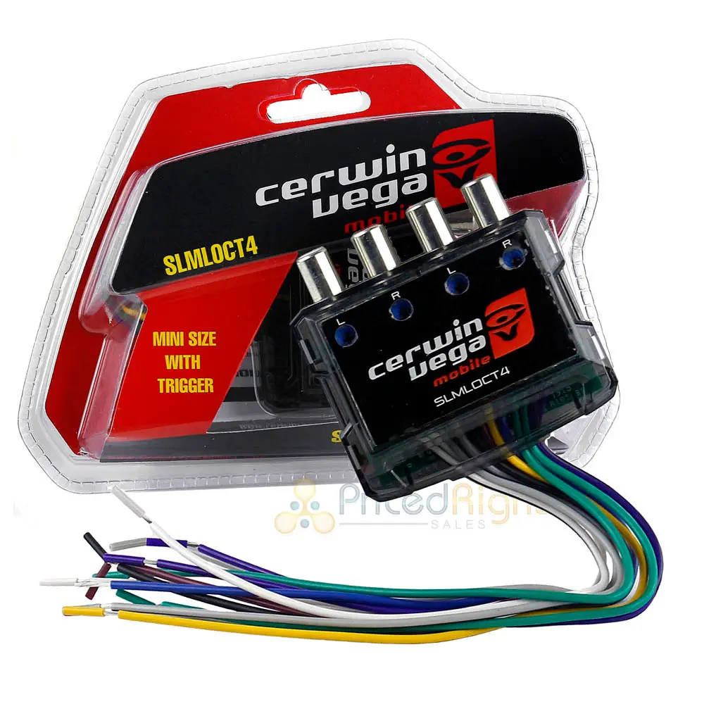 Cerwin Vega 4 Channel Line Output Converter Rca Inputs Mini Trigger 80W Synclink 1