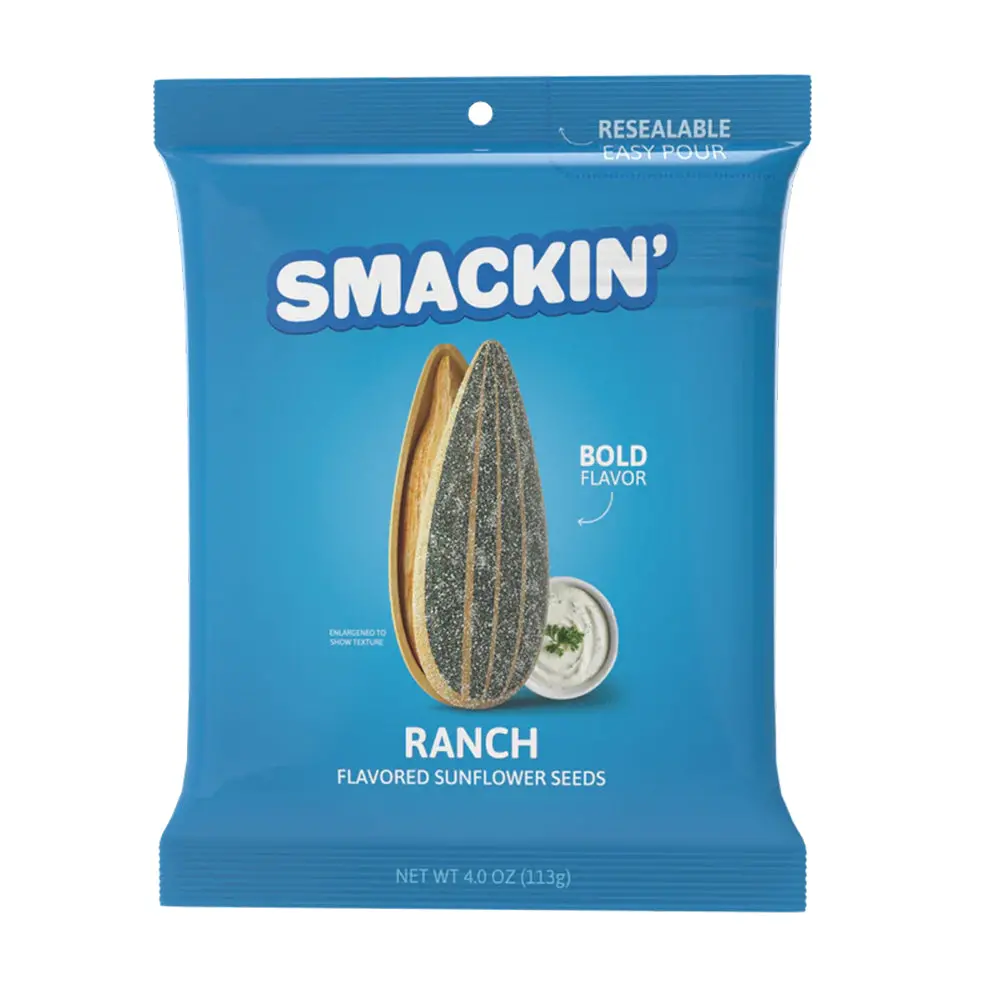 Smackin' Ranch Sunflower Seeds 4Oz American Made Low Sodium Sm-Ranch4 1