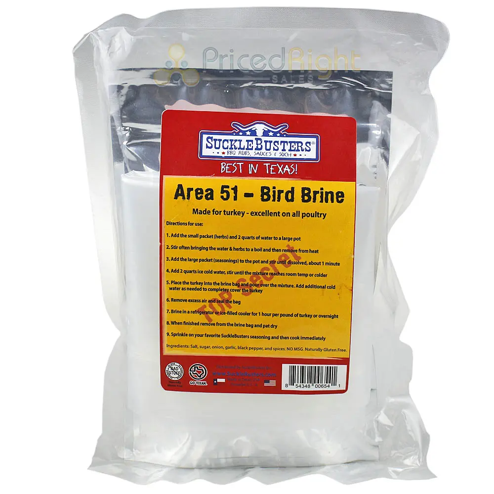 Sucklebusters Area 51 Bird Brine Kit For Turkey 8 Oz Holiday Flavored Brine 1