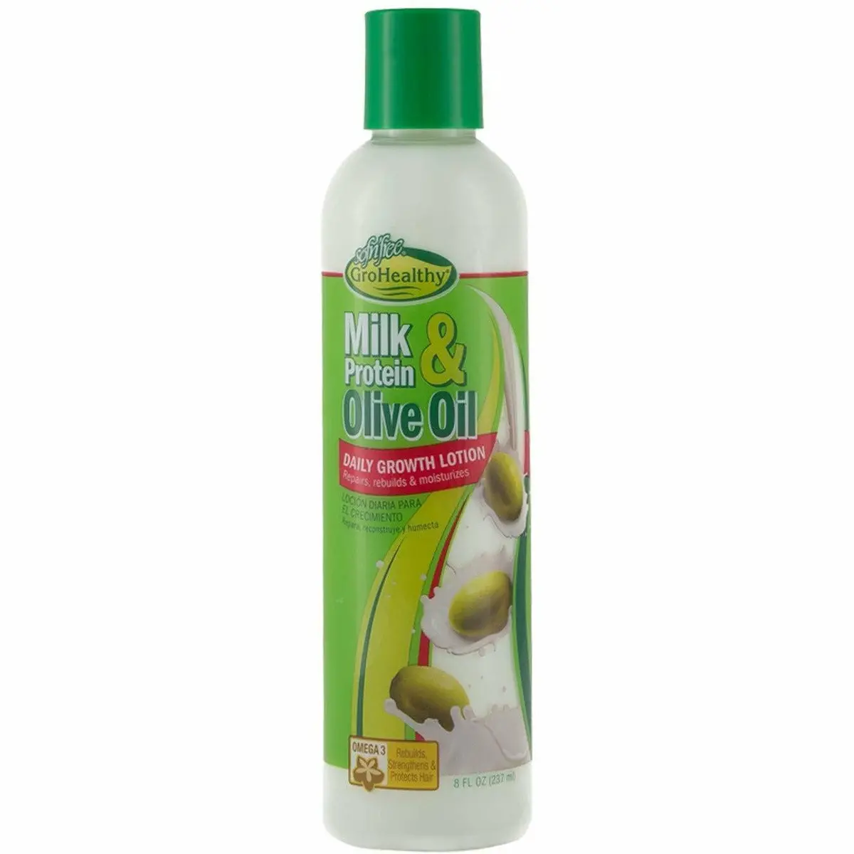 Sof N' Free: Milk Protein & Olive Oil Daily Growth Lotion 8Oz 1