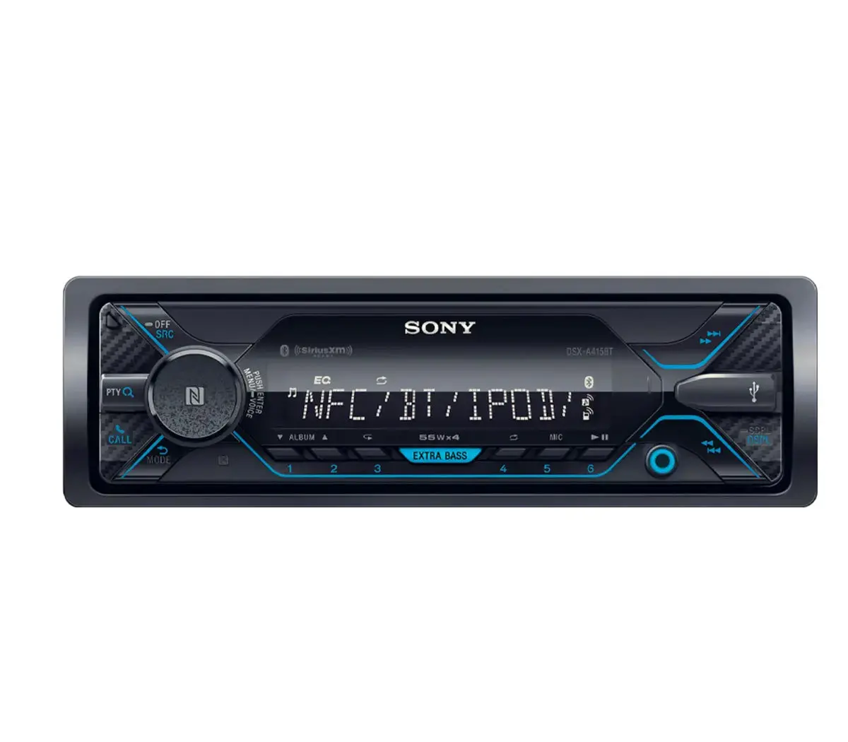 Sony Digital Media Receiver Bluetooth Usb Aux In Dash 1-Din Radio Dsx-A415bt 1