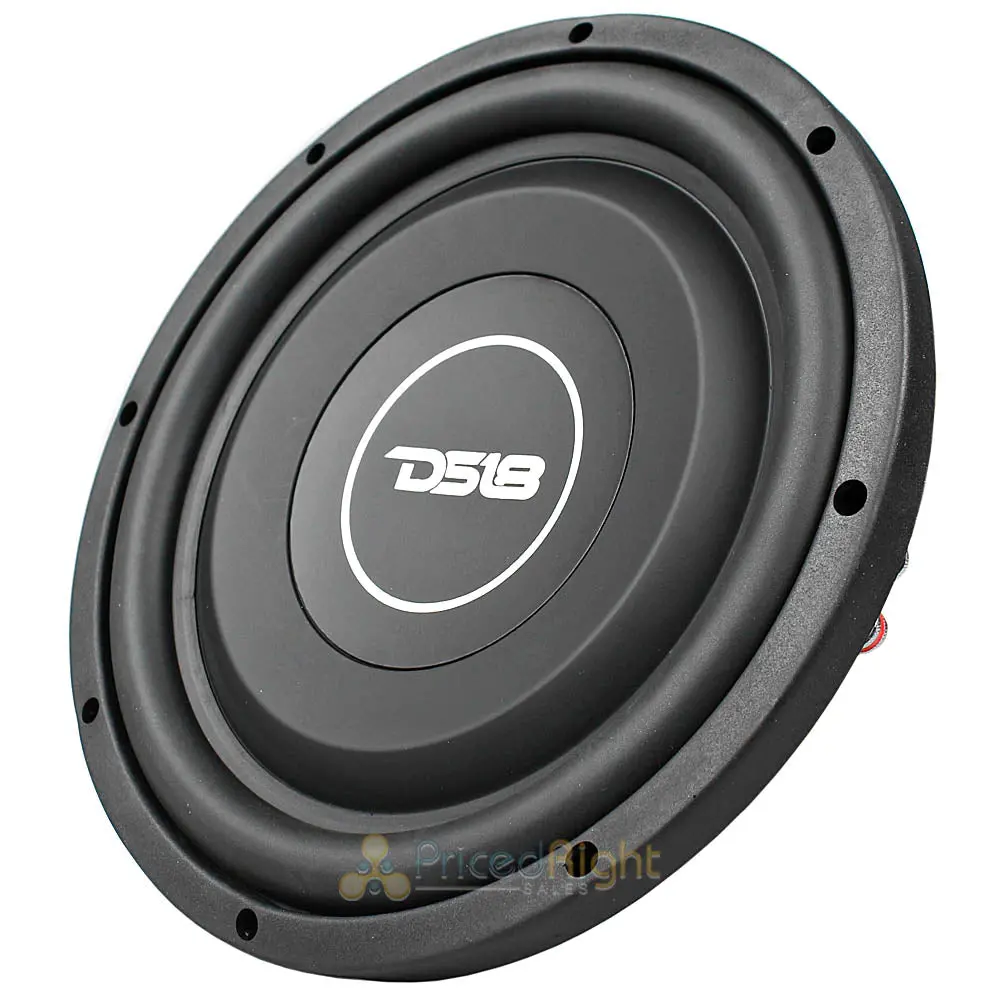 Ds18 Srw Shallow 10" Subwoofer 400 Watts Max Power Dual 4 Ohm Car Audio Srw10.4D 1