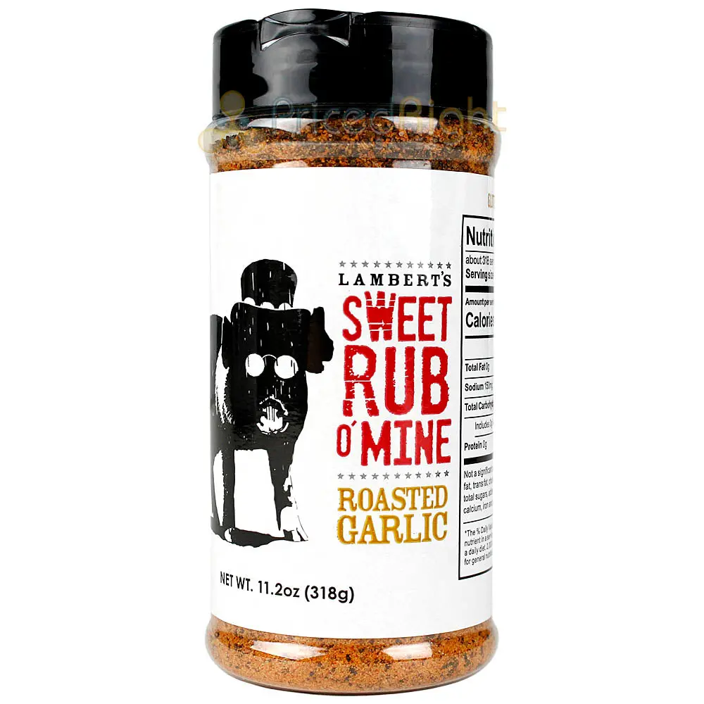 Lamberts Bbq Sweet Rub O' Mine Roasted Garlic Seasoning 11.2 Oz Award Winning 1