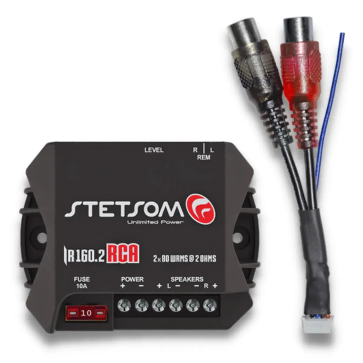 Stetsom Compact Digital Amplifier 2 Ohm 2 Channel Amp 80Wx2 Rms 160W Total 1