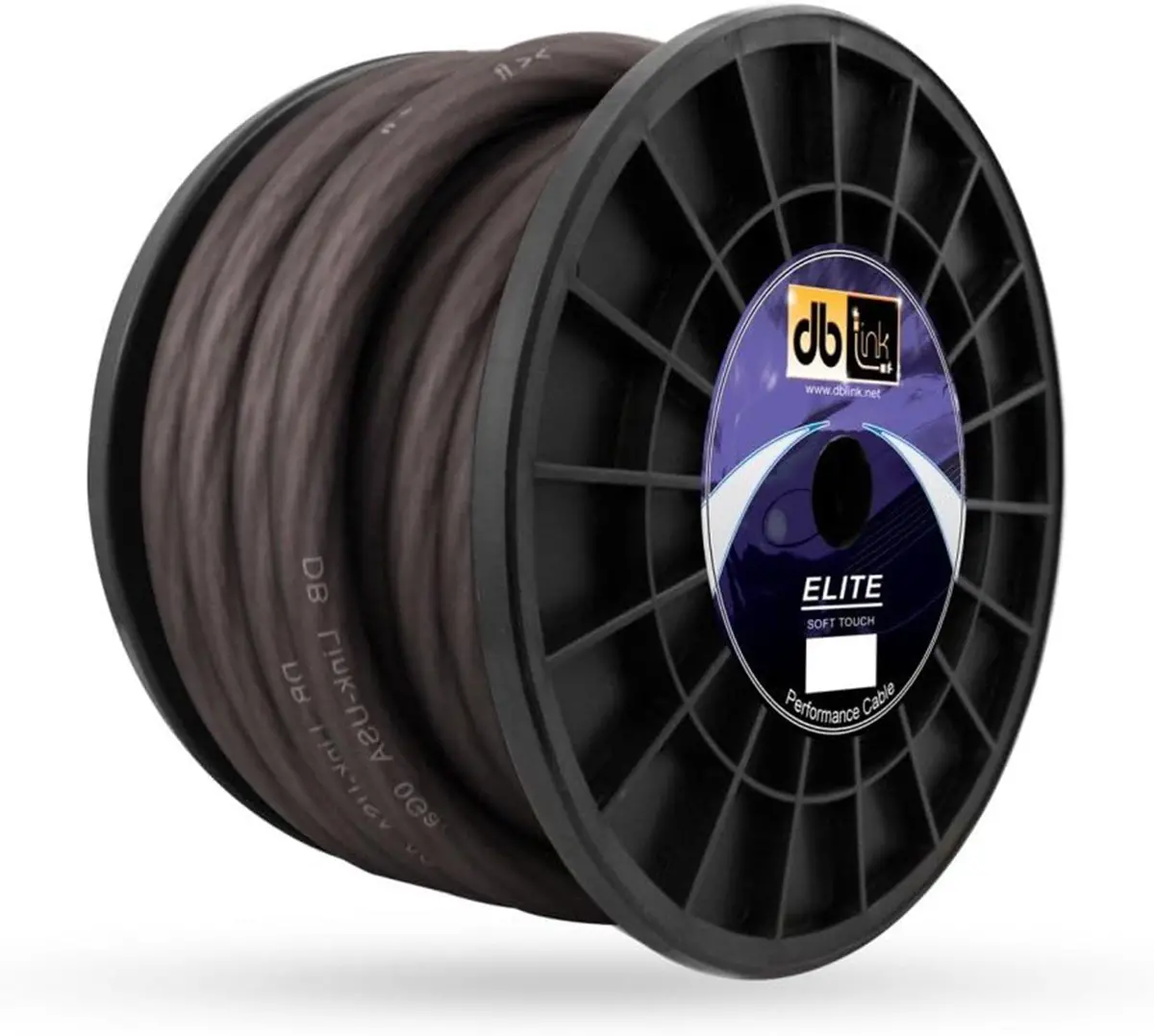 Db Link Elite Soft Touch Power Ground Wire 0 Gauge 50 Feet Roll Black Stgw0bk50z 1