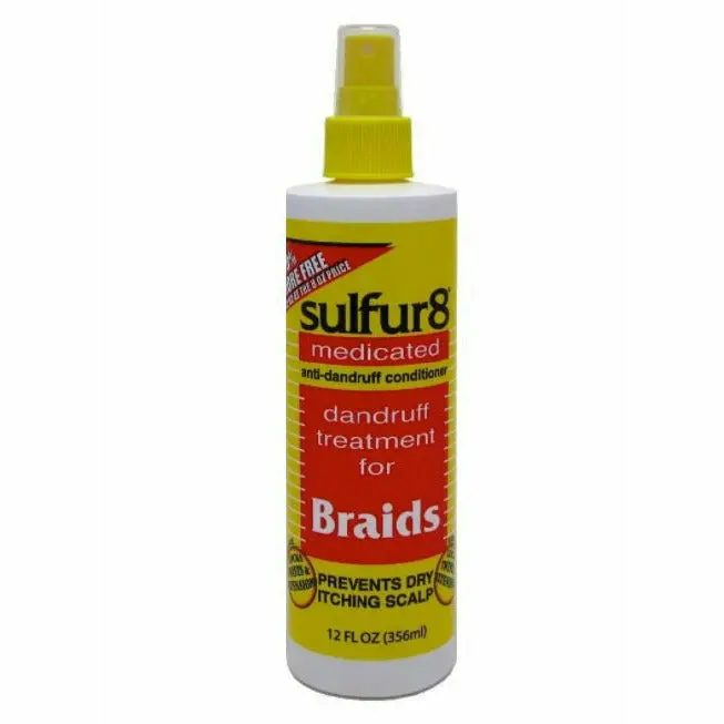 Sulfur8: Braid Spray Dandruff Treatment Bonus 12Oz 1