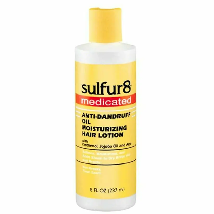 Sulfur8: Medicated Anti-Dandruff Oil Moisturizing Hair Lotion 8 Oz 1