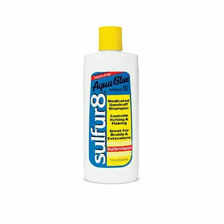 Sulfur8: Aqua Blue Medicated Dandruff Shampoo 7.5 Oz 1