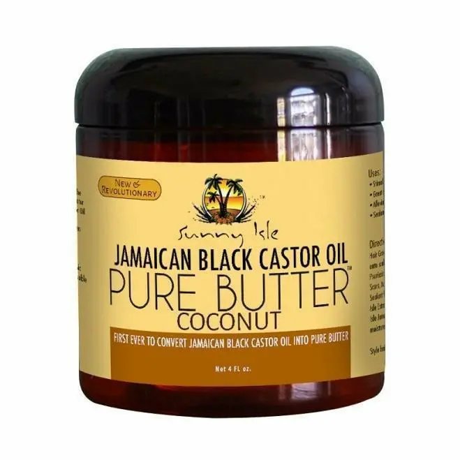 Sunny Isle: Jamaican Black Castor Oil Pure Butter Coconut 4Oz 1