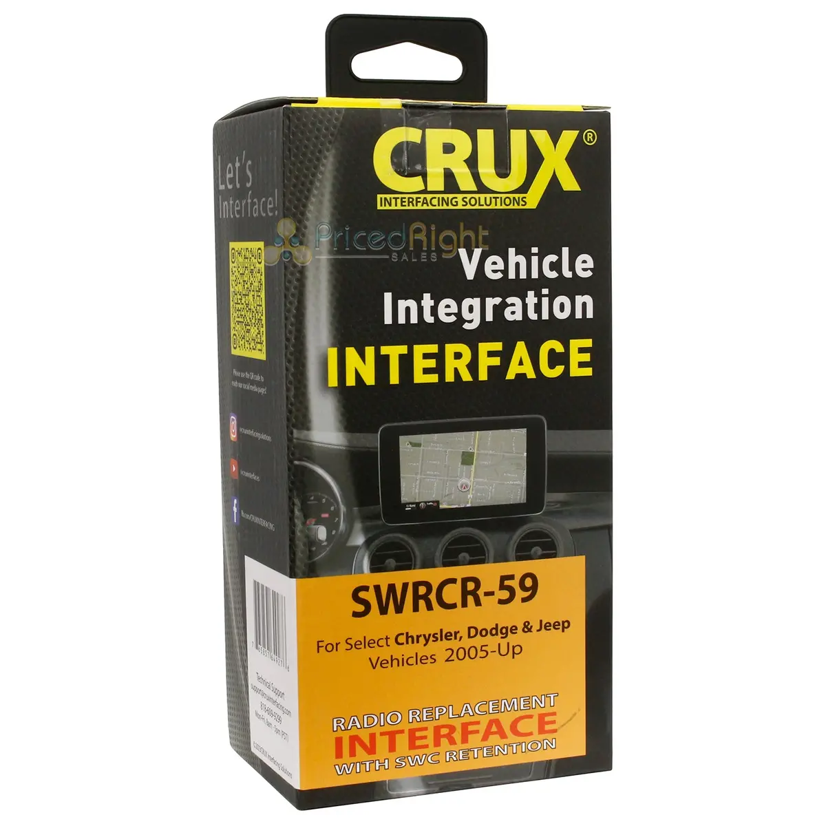 Crux Swrcr-59 Radio Replacement Interface For Select 2004-Up Chrysler Dodge Jeep 1
