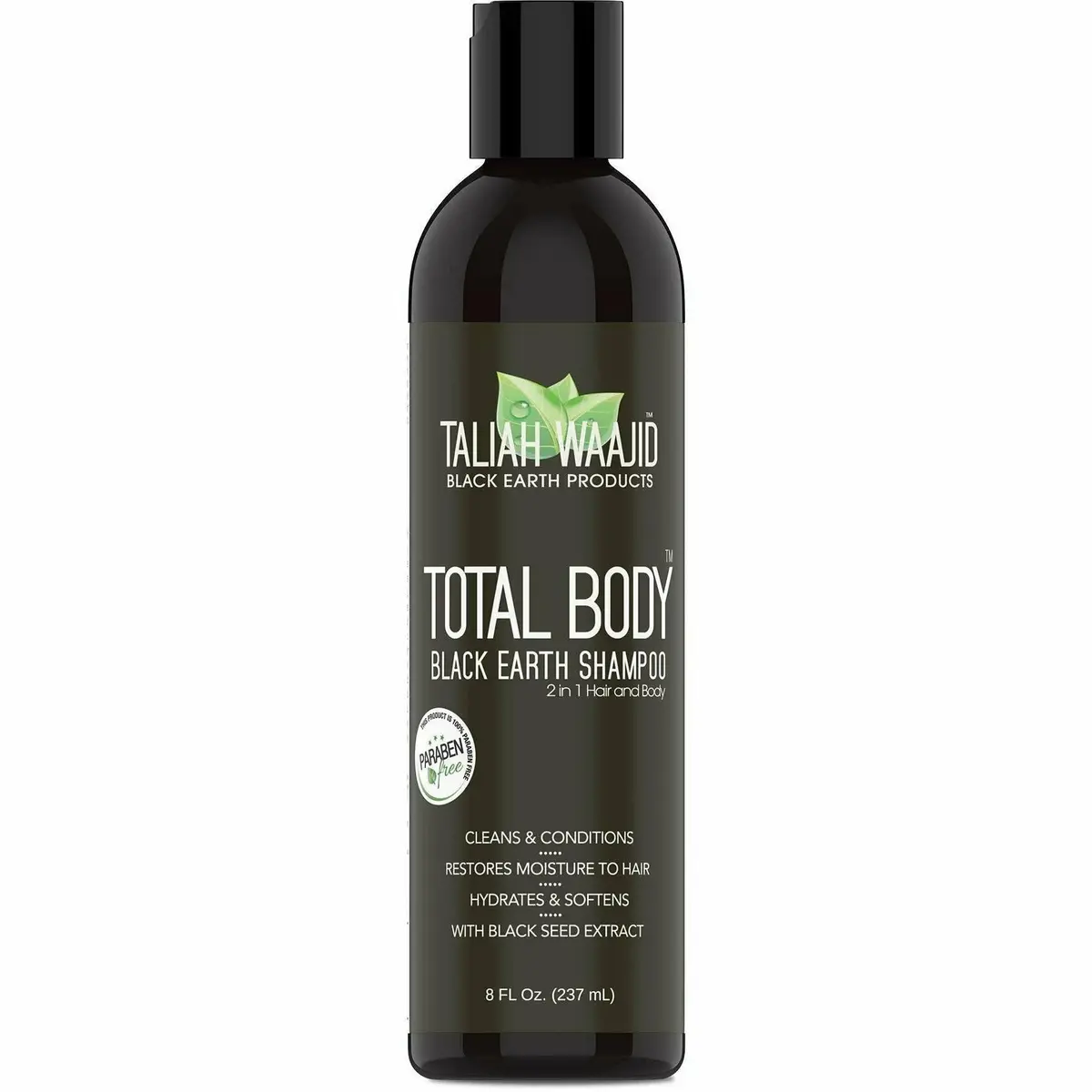 Taliah Waajid: Total Body Black Earth Shampoo 2-In-1 Hair And Body 8Oz 1