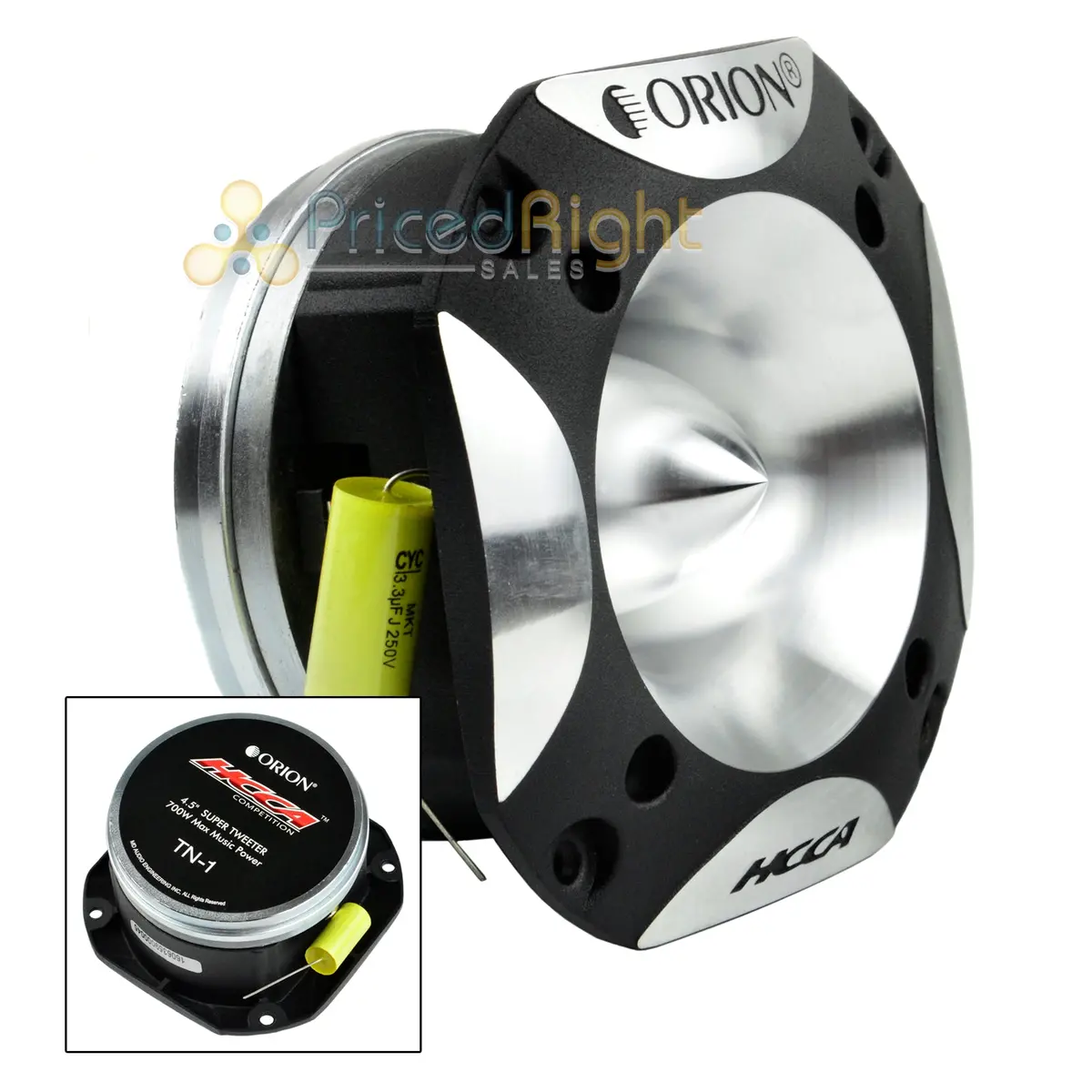 1 Orion 4.5" Super Bullet Tweeter Neodymium 175W Rms Competition Hcca Tn-1 1