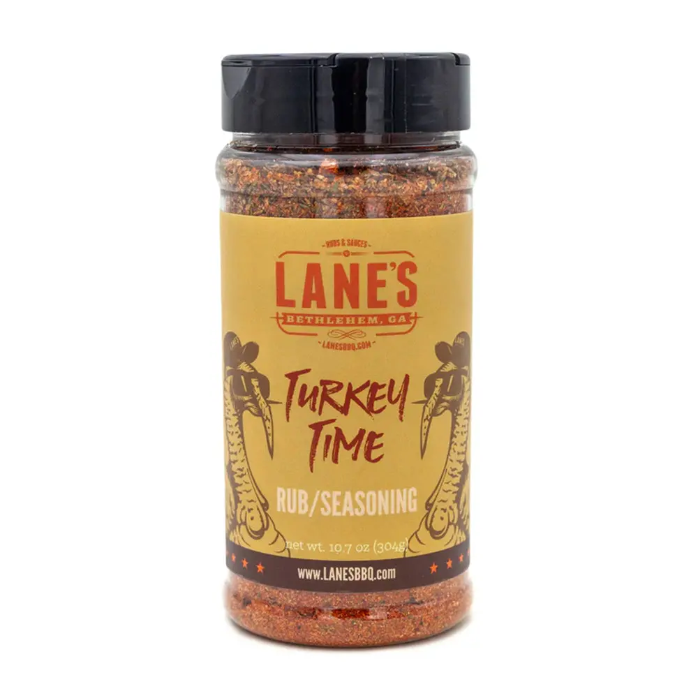 Lane's Bbq Turkey Time Rub Seasoning 10.7 Oz Gluten Free Turkeytimepit 1