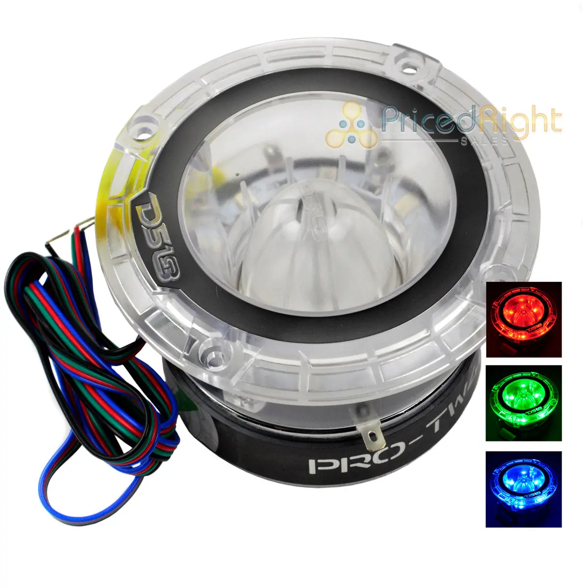 Ds18 Pro-Tw4l 1.75" Titanium Super Bullet Tweeter 600 Watts W/ Built In Leds 1