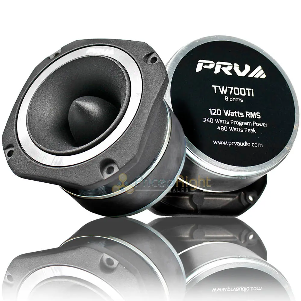 Prv Audio 4" Super Bullet Tweeters 2 Pack 120 Watts Rms Power 8 Ohm Tw700ti 1