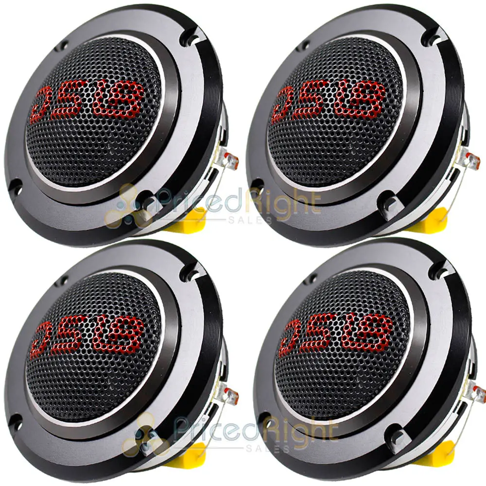 4 Pack Ds18 Super Bullet Tweeter 400 Watts Max 4 Ohm Neo Magnet Pro-Twn5 1.5" Vc 1