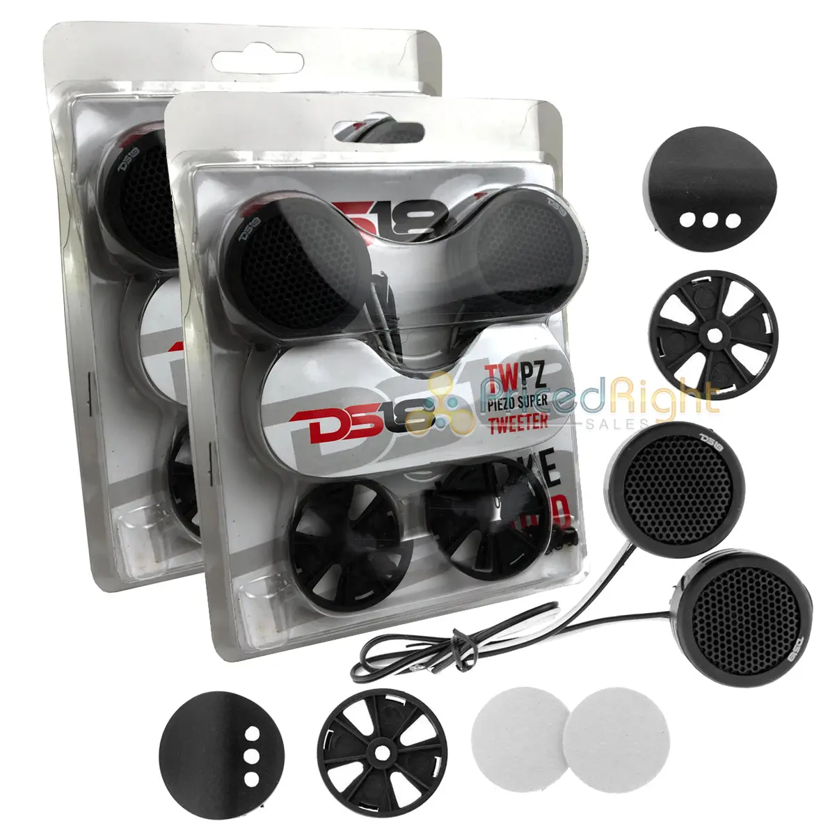 4 Ds18 Twpz 1" Inch Mirco Dome Tweeters 4 Ohms 80 Watts Max Built In Crossover 1