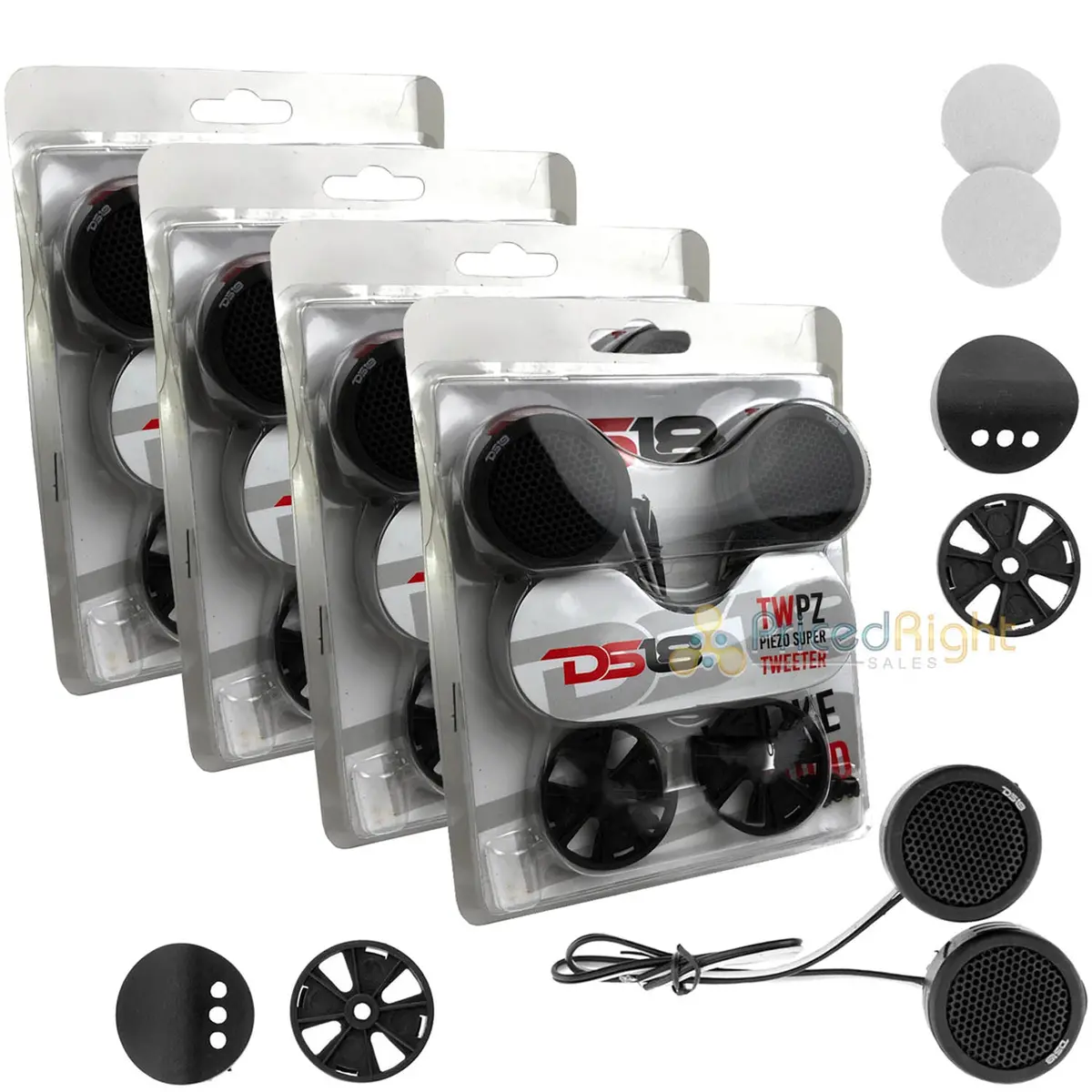 8 Ds18 Twpz 1" Inch Mirco Dome Tweeters 4 Ohms 80 Watts Max Built In Crossover 1