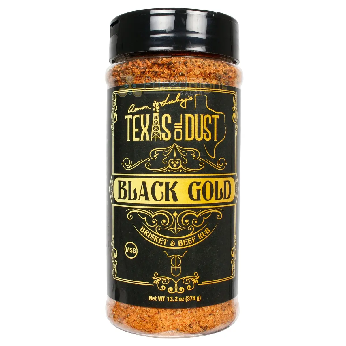 Texas Oil Dust Black Gold Brisket & Beef Seasoning Gluten Free No Msg 13.2 Ounce 1