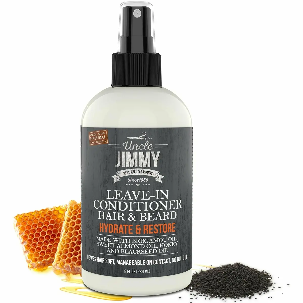 Uncle Jimmy Hair & Beard Leave-In Conditioner 8Oz 1