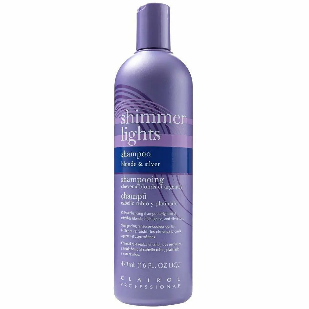 Clairol: Shimmer Lights Blonde & Silver Shampoo 16Oz 1