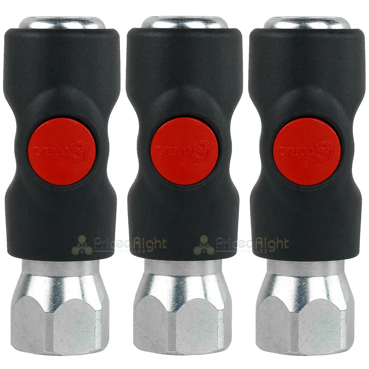 3 Prevost Push Button Automotive Style Truflate Air Coupler 1/2" Npt Usi061203 1