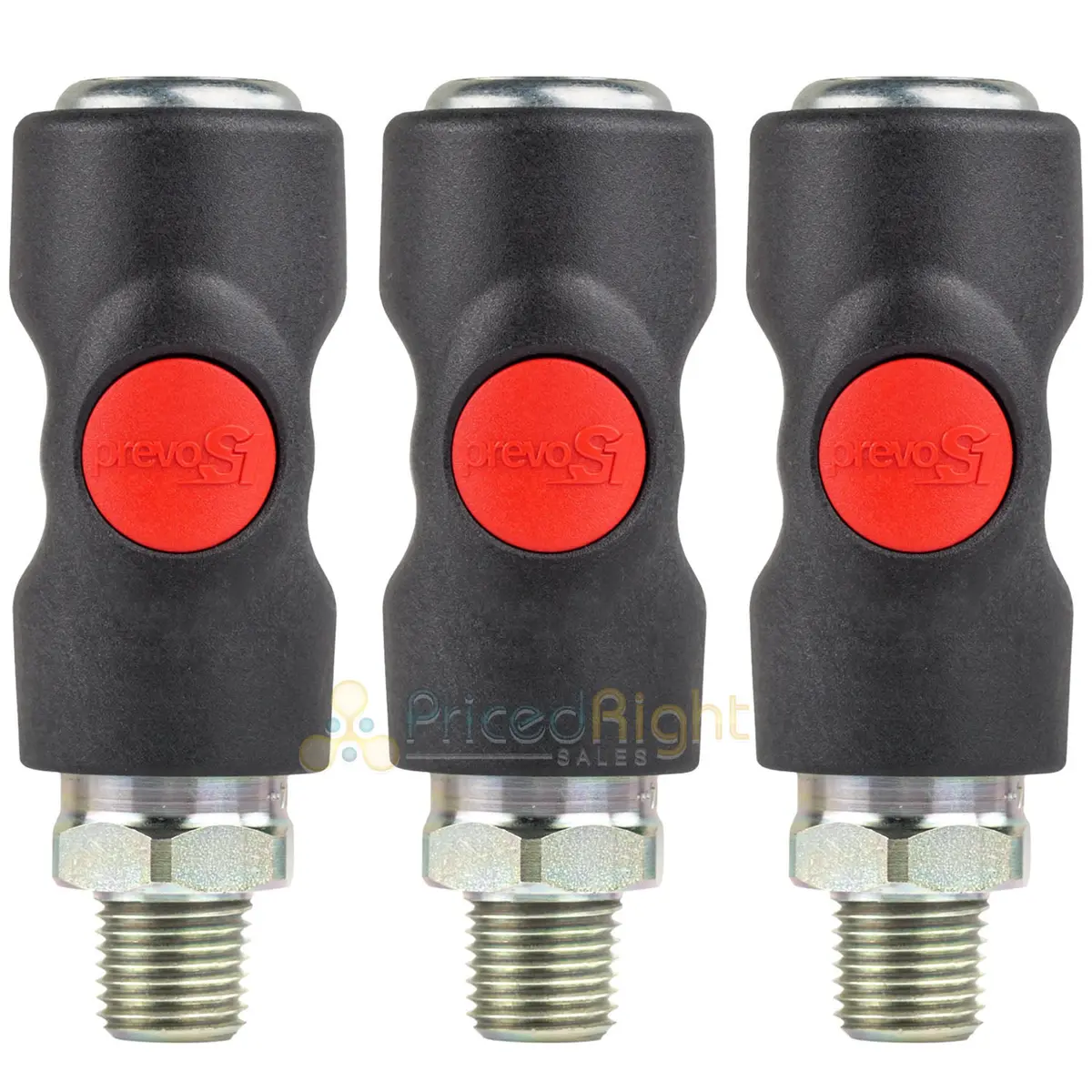 3 Prevost Truflate Air Hose Coupler Usi061251 1/4" Npt Automotive Style Prevos1 1