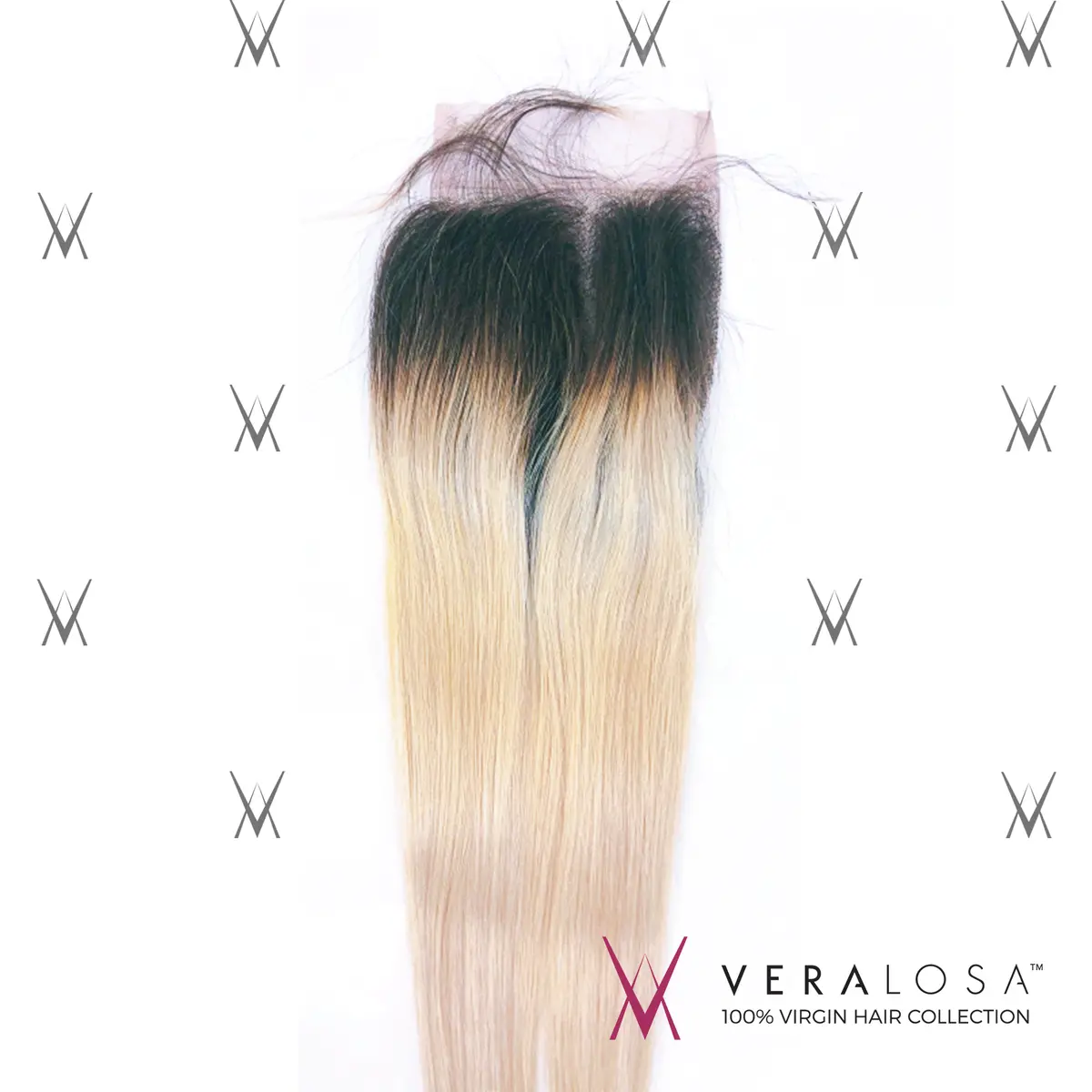 Vera Losa™ Pre-Bleached 4X4 Swiss Lace Closure - Straight #1B/613 1