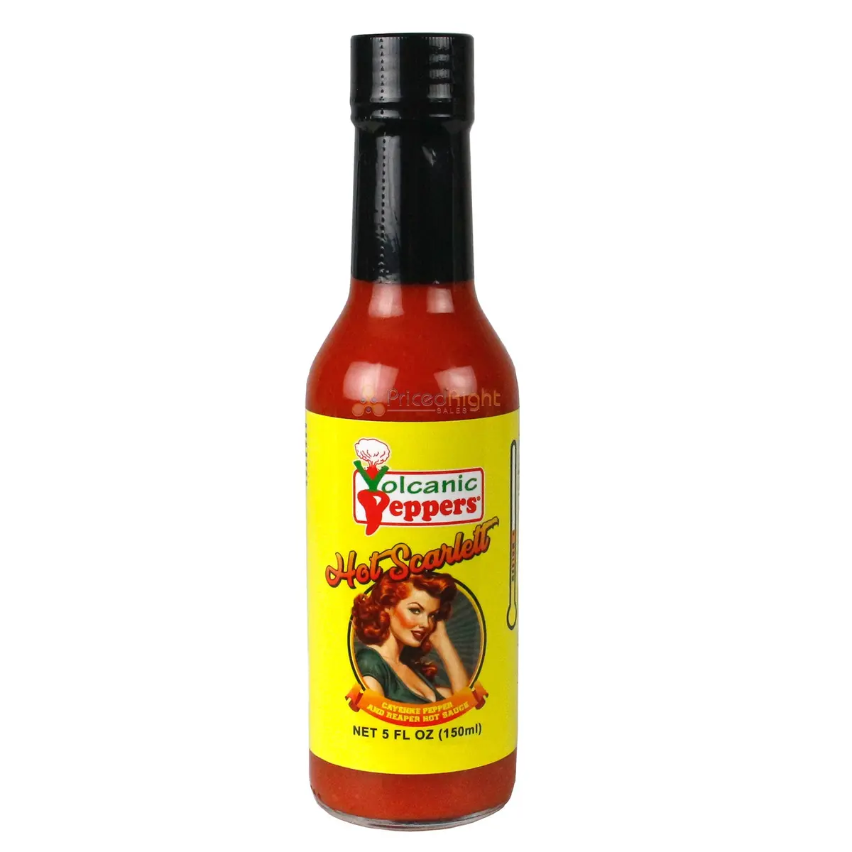 Volcanic Peppers Hot Scarlett Cayenne And Reaper Hot Sauce 5 Oz Medium Heat 1