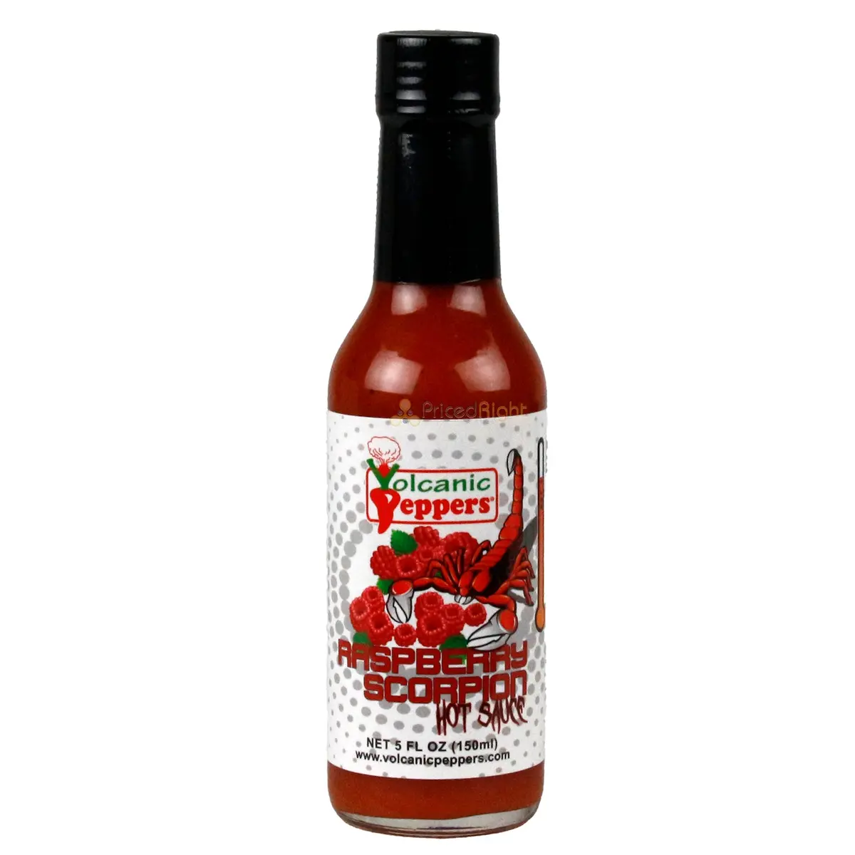 Volcanic Peppers Raspberry Scorpion Hot Sauce 5 Oz Heat Level Hot Lavarsrs 1
