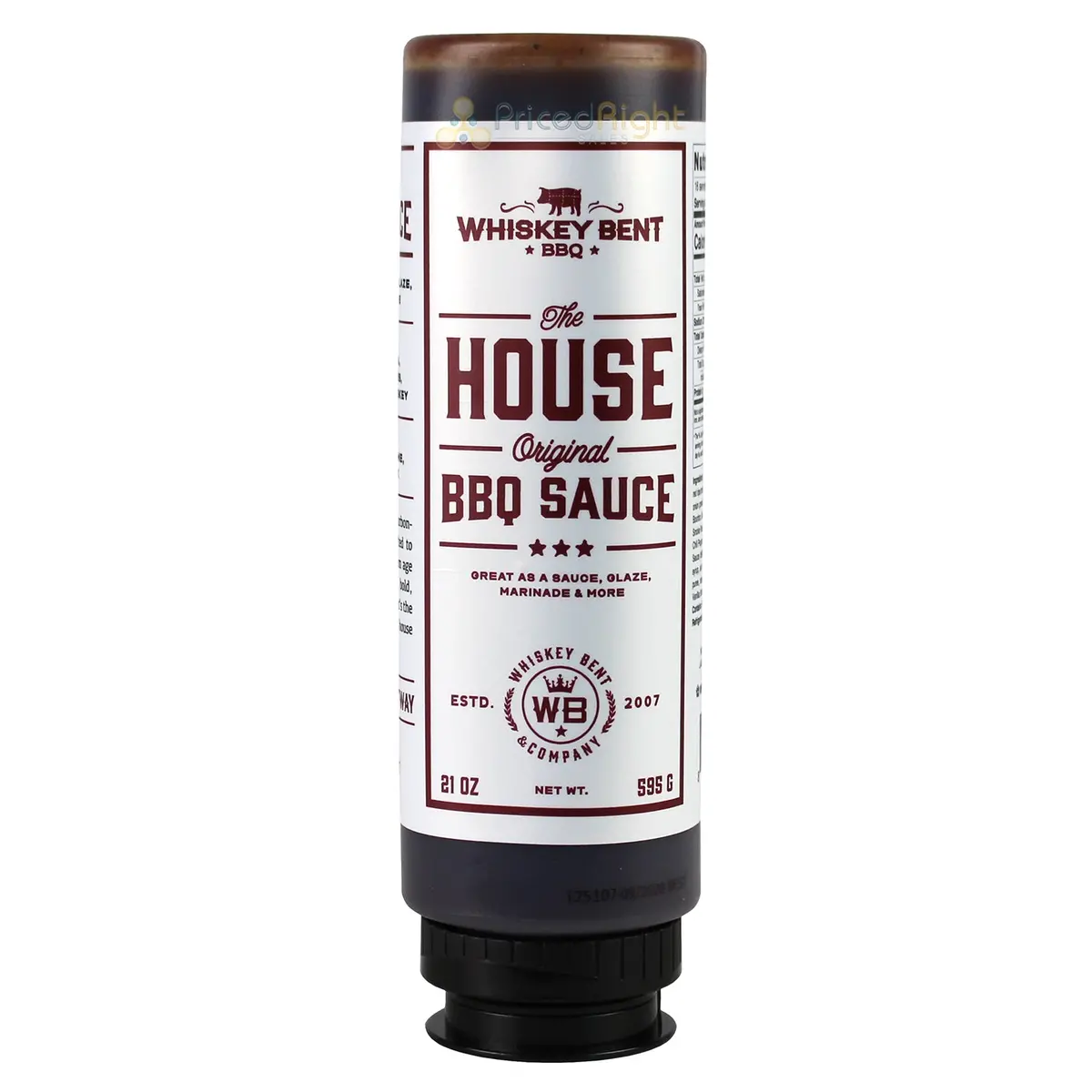 Whiskey Bent Bbq The House Original Bbq Sauce 21 Oz Paprika Bourbon Wbhouse 1