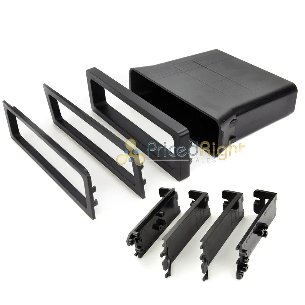 Universal Radio Car Stereo Cd Player Dash Install Pocket Mounting Kit Mount Trim 1