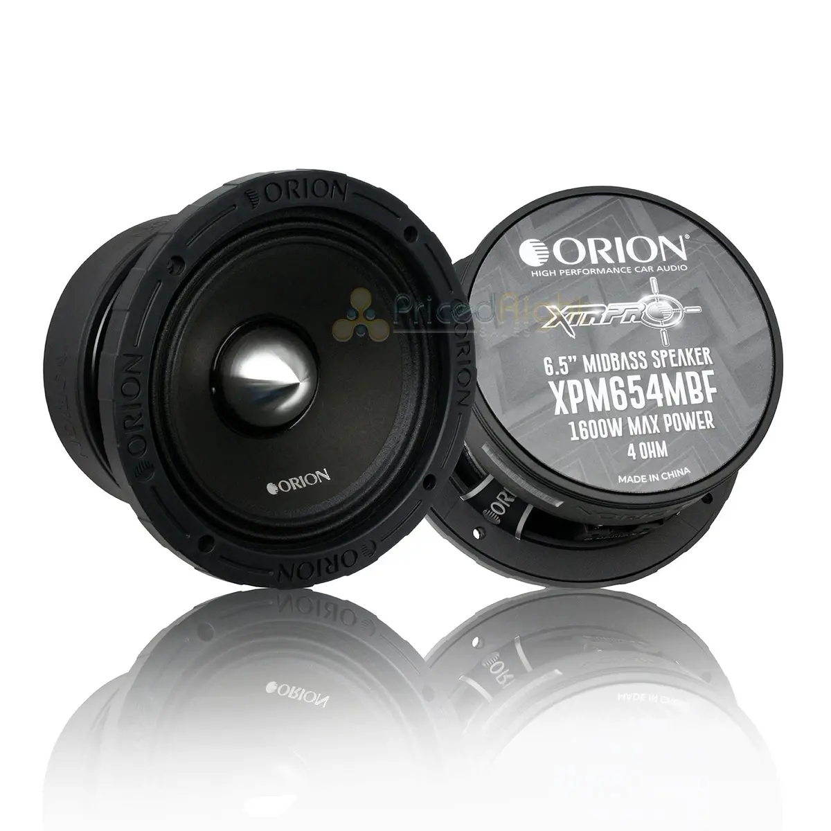 Orion 6.5" Cast Basket Midbass Speaker Pair 1600W Max 400W Rms 4 Ohm Xpm654mbf 1