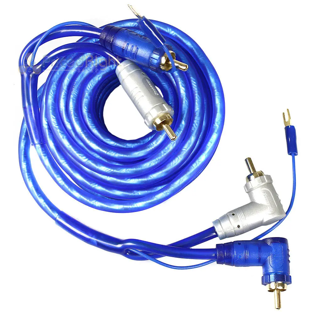18 Ft Rca Cable Triple Shielded Twisted Interconnect Rca Audio 2 Channel 18Tr 1