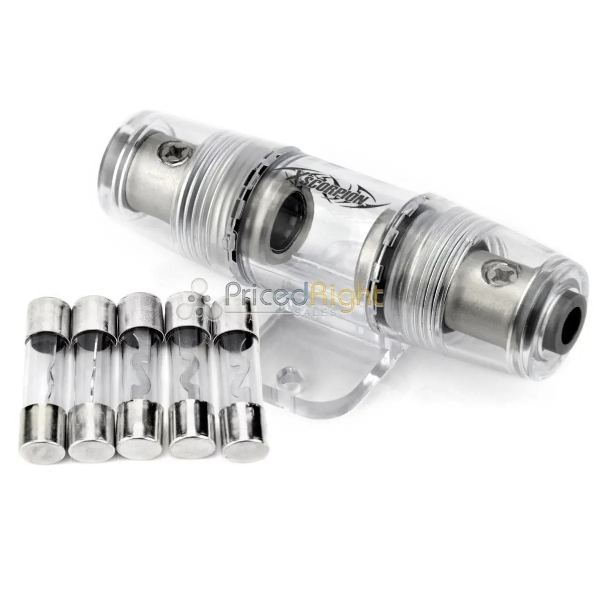 High Quality In-Line 4 Or 8 Gauge Agu Fuse Holder 5 Pack 100 Amps Agu Fuses 1